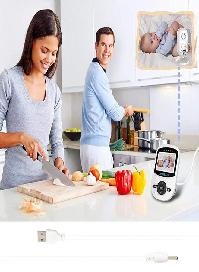 بادي سلك شاحن بديل من PDEEY لجهاز مراقبة الأطفال ANMEATE SM24/SM935E، سلك طاقة USB بطول 6 أقدام - Image 5